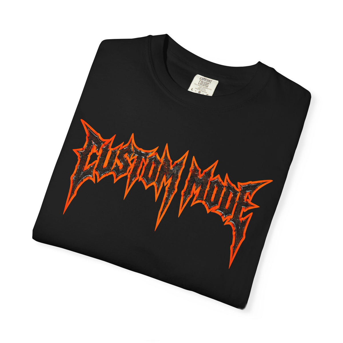 “Custom Mode “ Gothic Words T Shirt