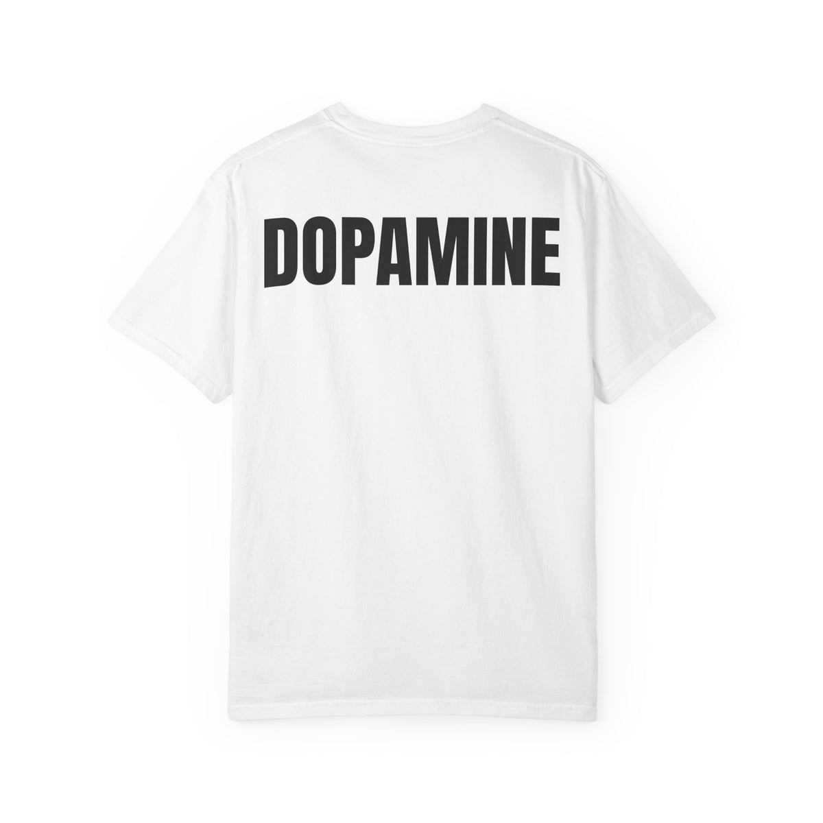 DOPAMINE Back Print T-shirt | Abstract Metallic Tribal Front Design