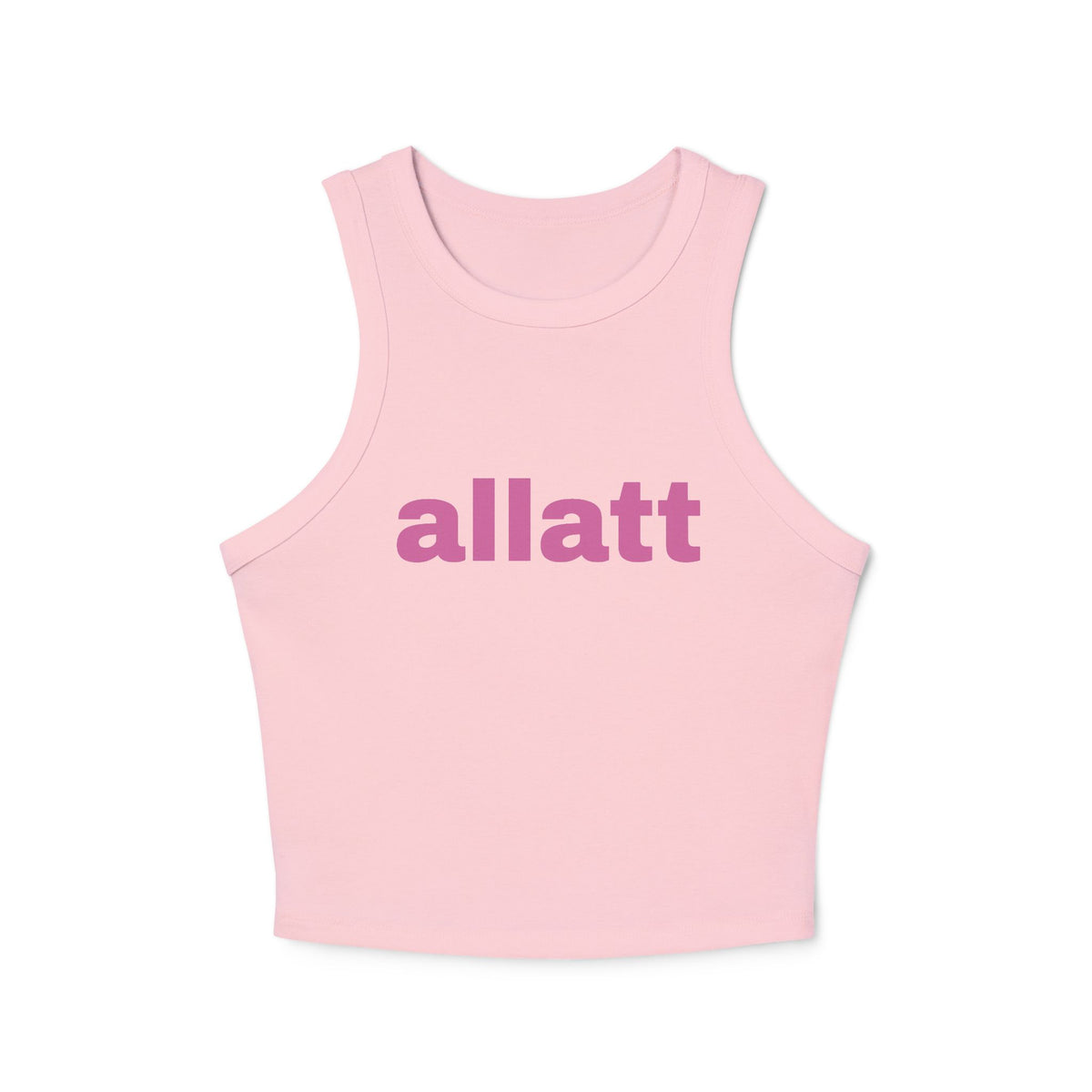Women's "allat" Micro Rib Racer Tank Top