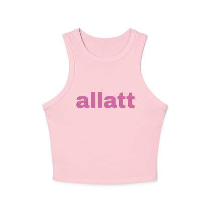 Women's "allat" Micro Rib Racer Tank Top