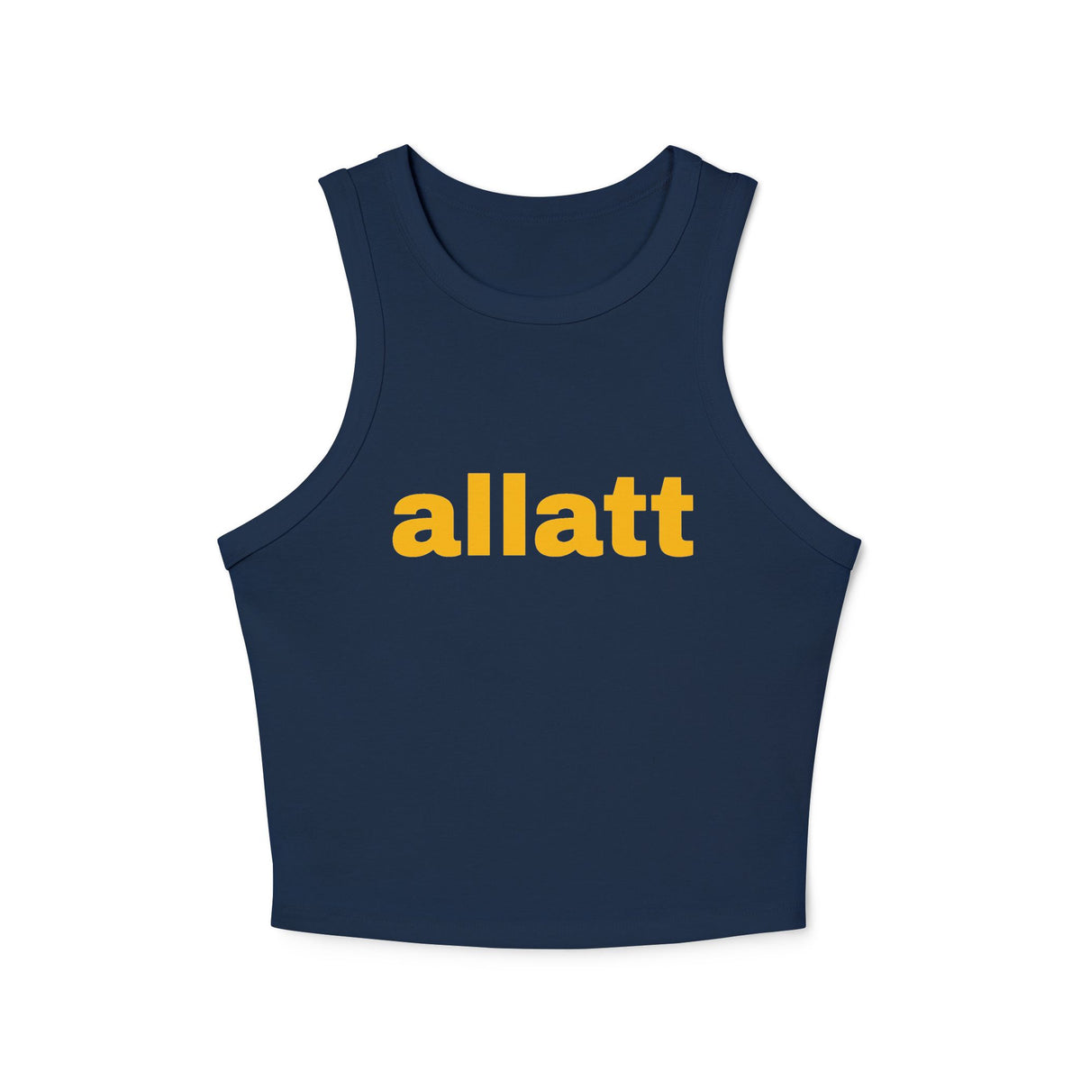 Women's "allat" Micro Rib Racer Tank Top