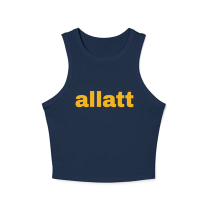 Women's "allat" Micro Rib Racer Tank Top