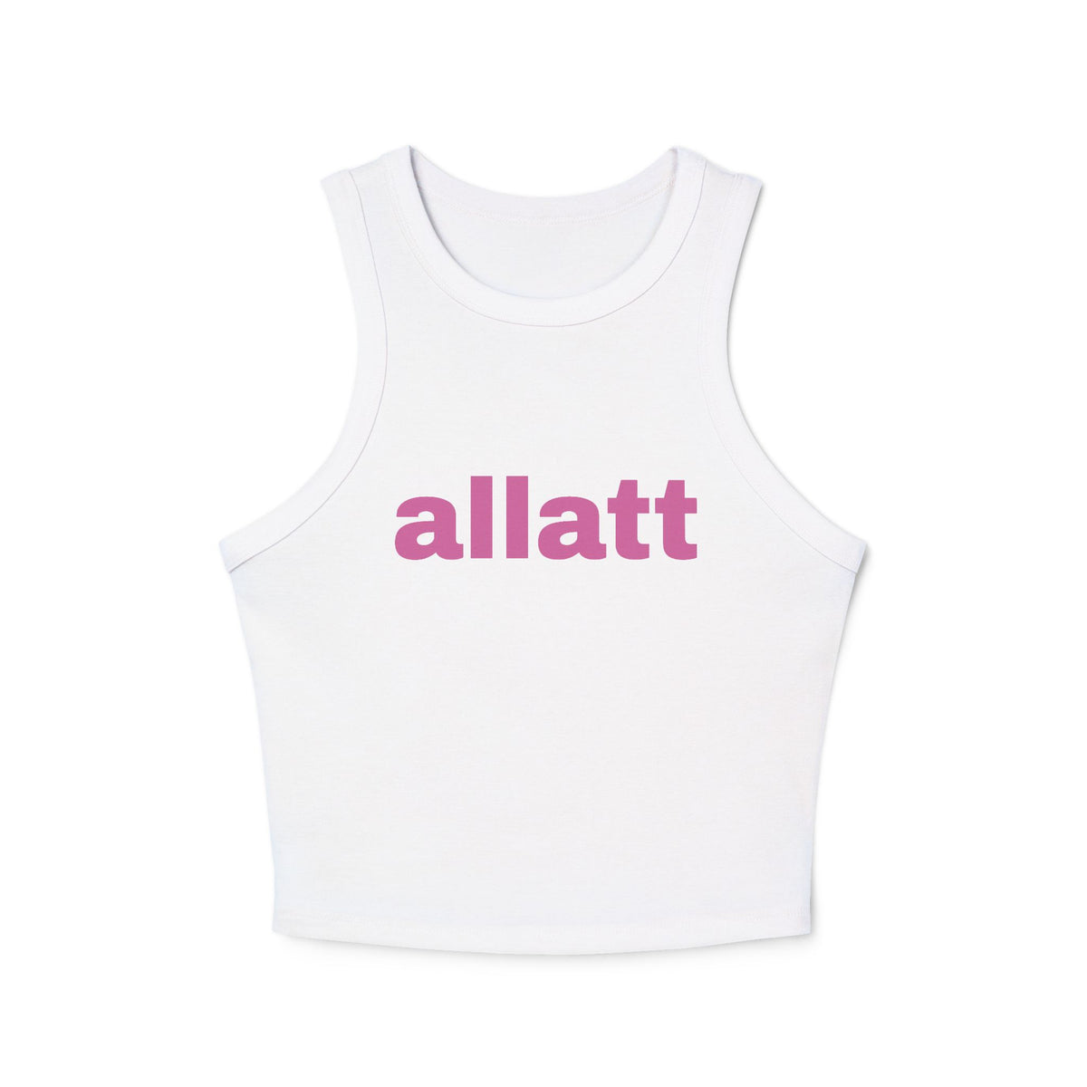 Women's "allat" Micro Rib Racer Tank Top
