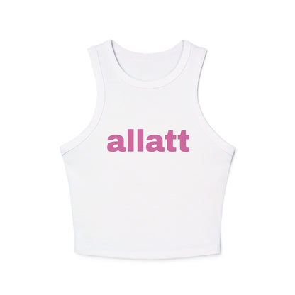 Women's "allat" Micro Rib Racer Tank Top
