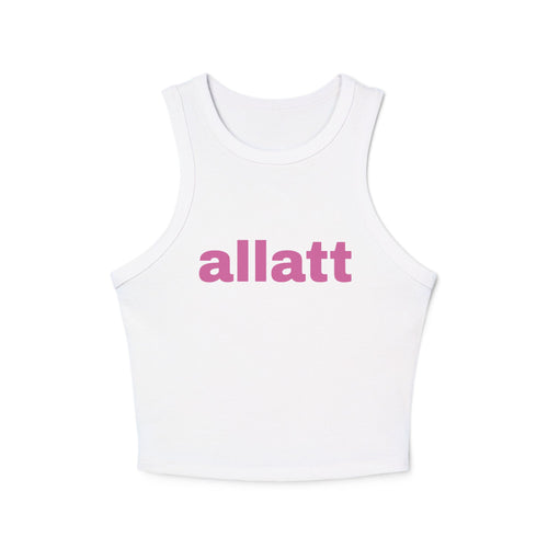 Women's "allat" Micro Rib Racer Tank Top