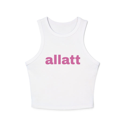 Women's "allat" Micro Rib Racer Tank Top